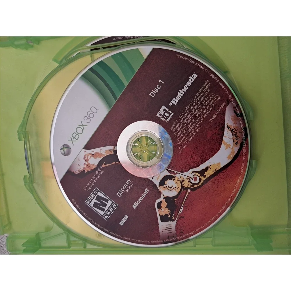 Rage Anarchy Edition Xbox 360 Bethesda id Software FPS Action Game NTSC‎ CIB